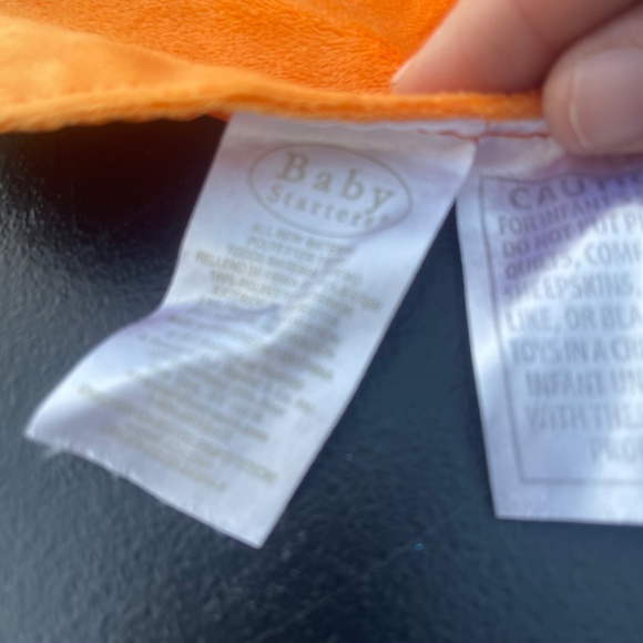 Baby Starters Lovey Security Blanket Plush Flower Bird Owl Pink Orange Green - Picture 4 of 7